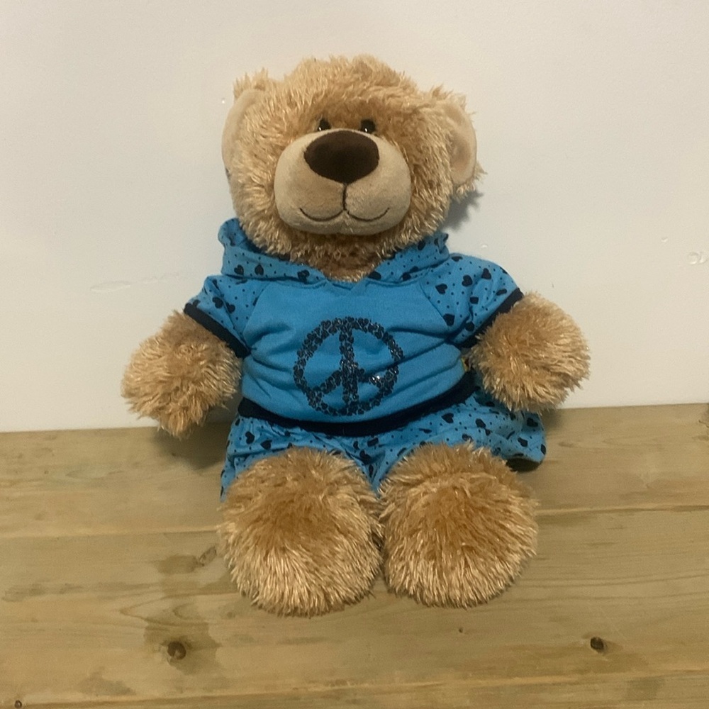 Beige Bear Build A Bear Wearing Matching Clothing Set Stuffed Animal Plush